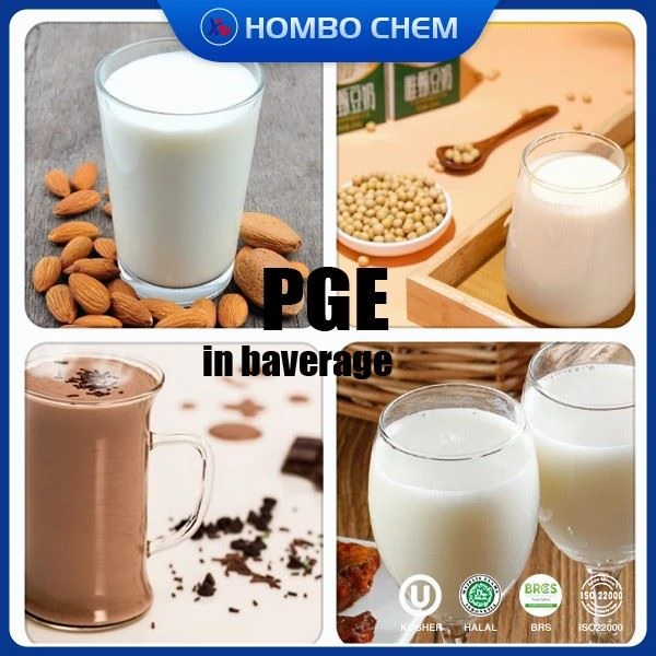 PGE in drink as stabilizer